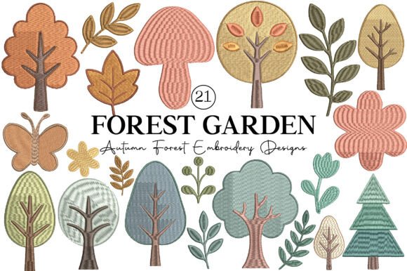 Autumn Forest Embroidery Designs