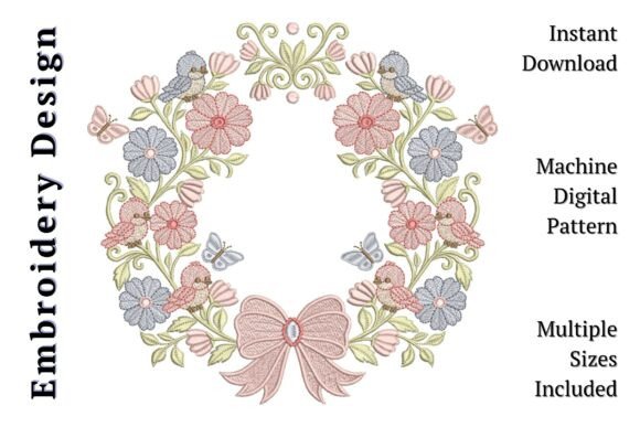 Baby Bird Floral Wreath