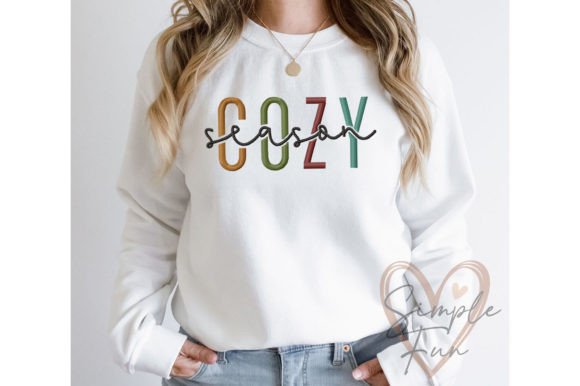 COZY Season Embroidery Design