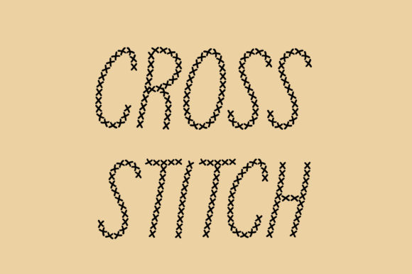 Cross Stitch: A Festive, Handcrafted Font for Holiday Designs