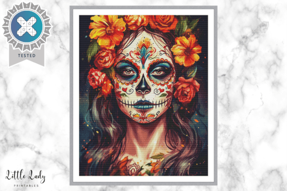 Day of the Dead Cross Stitch Pattern PDF