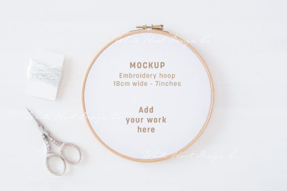 Embroidery 18cm - 7 Hoop Mockup