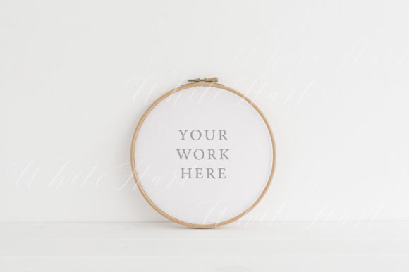Embroidery Hoop Mockup – 18cm – 7
