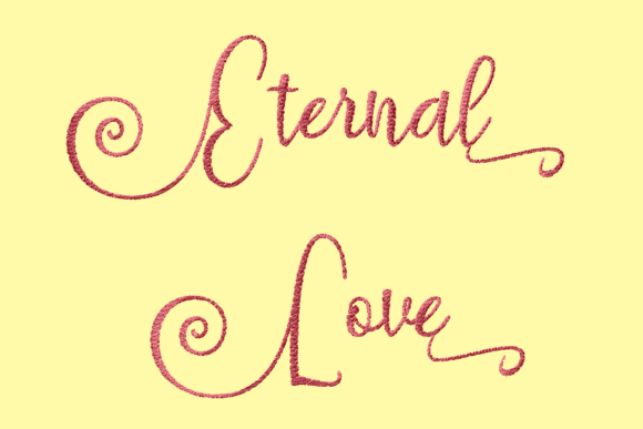 Eternal Love: A Vintage Script Worth Stitching