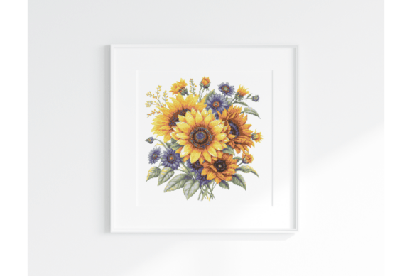 Floral Cross Stitch Pattern PDF