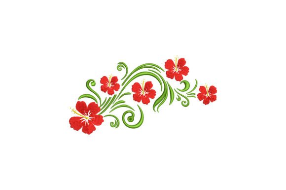 Hibiscus Flowers Embroidery Design Review