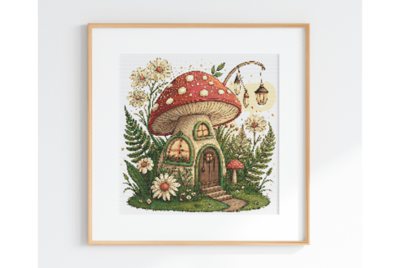 Magical Fairy Cottage Embroidery Design