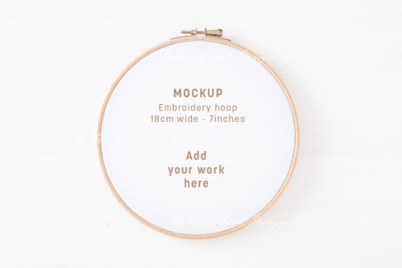 Minimal Embroidery Hoop Mockup