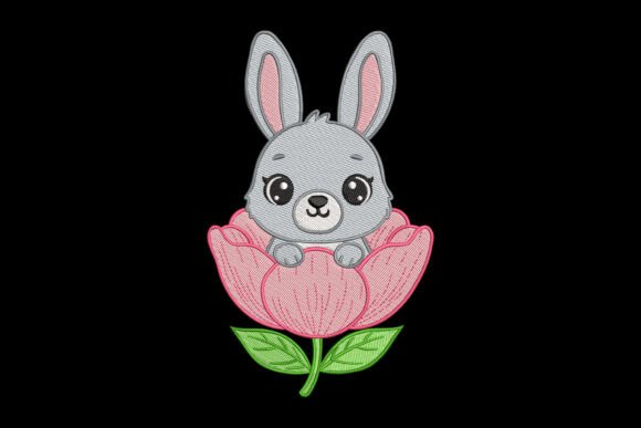 Rabbit in Flowers