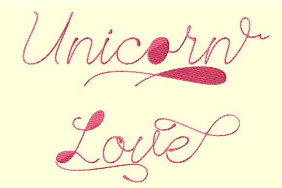 Unicorn Love: A Charming Vintage Script for Personalized Gifts