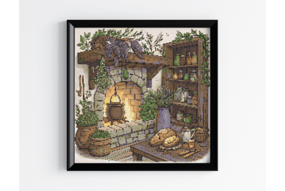 Vintage Kitchen Cross Stitch Pattern